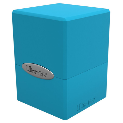 Deck Boxes: Premium Single Dboxes - Satin Cube: Sky Blue
