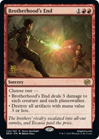 Brotherhood's End [Foil] - Prerelease Cards