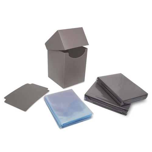 Card Sleeves: Solid Color Sleeves - Combo Pack: Inner Sleeves and Elite2 Deck Guards - Cool Gray