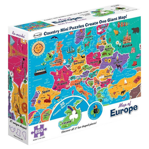 Puzzles: Map of Europe 850pc Puzzle