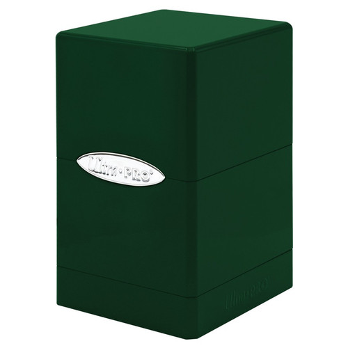 Deck Boxes: Satin Tower Deck Box - Hi-Gloss Emerald Green