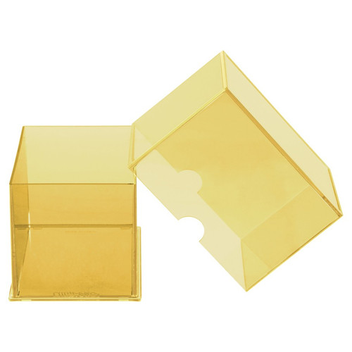Deck Boxes: Eclipse 2-Piece Deck Box - Lemon Yellow