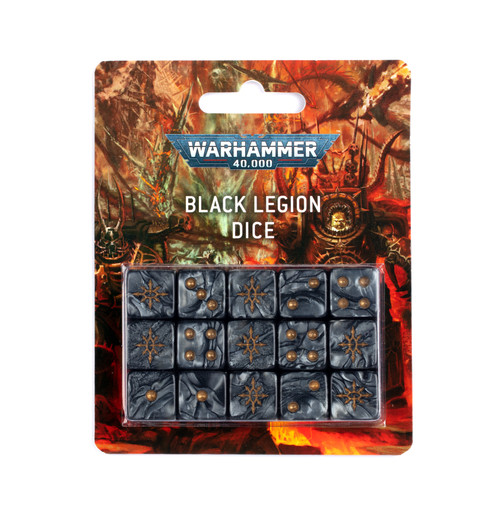 Warhammer 40K: Chaos Space Marines - Black Legion Dice Set (43-82)