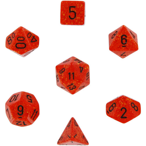 Dice and Gaming Accessories Polyhedral RPG Sets: Speckled - Speckled: Set Fire (7)