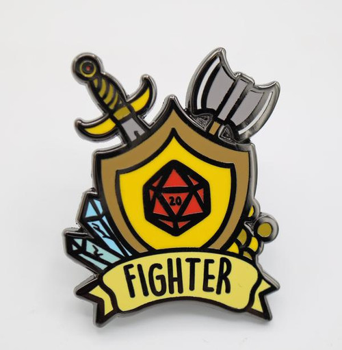 Pins: Banner Class Pin: Fighter
