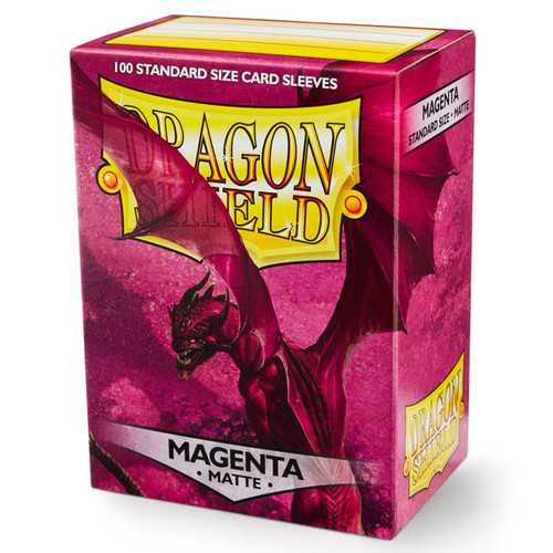 Card Sleeves: Solid Color Sleeves - Dragon Shields: (100) Matte Magenta