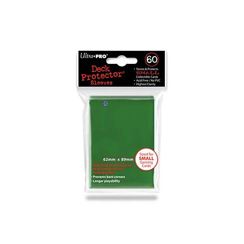 Card Sleeves: Non-Standard Sleeves - Small Deck Protectors - Green (60)