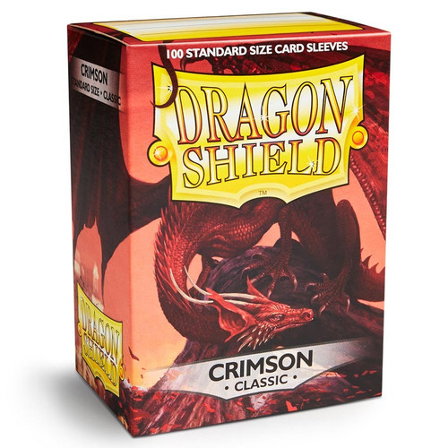 Card Sleeves: Solid Color Sleeves - Dragon Shields: (100) Crimson