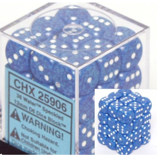 Dice and Gaming Accessories D6 Sets: Speckled - Speckled: 12mm D6 Water (36)