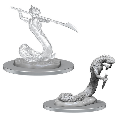 RPG Miniatures: Monsters and Enemies - Critical Role Unpainted Miniatures: Serpentfolk & Serpentfolk Ghost