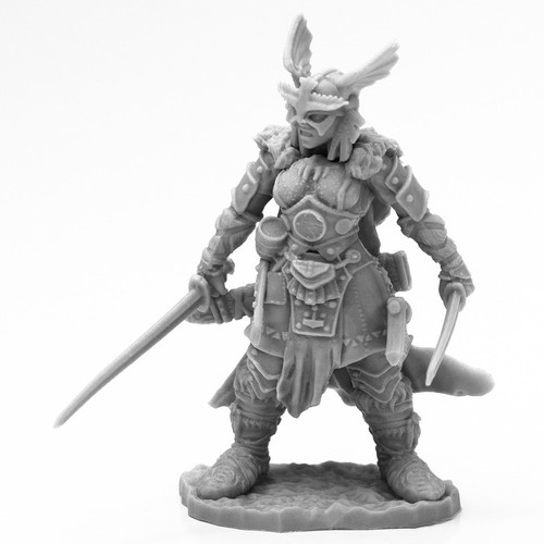 RPG Miniatures: Reaper Minis - Bones Black - Frost Giant Heroine