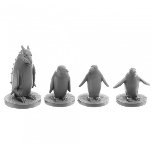 RPG Miniatures: Reaper Minis - Bones Legends - Penguin Attack Pack (4)