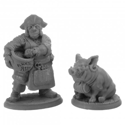 RPG Miniatures: Reaper Minis - Bones Legends - Stumpy Dan & Grog Hog