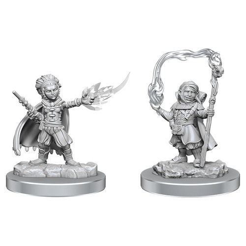 RPG Miniatures: Adventurers - D&D Nolzur's Marvelous Unpainted Minis: Halfling Wizards