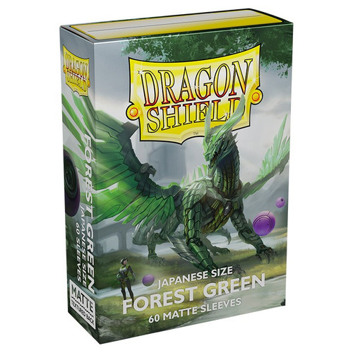 Card Sleeves: Non-Standard Sleeves - Dragon Shields Japanese (60) Matte - Forest Green