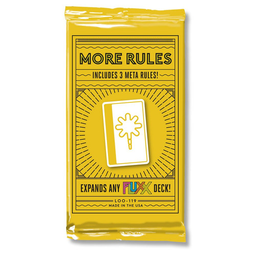 Card Games: Fluxx - Fluxx: More Rules - Expansion Deck