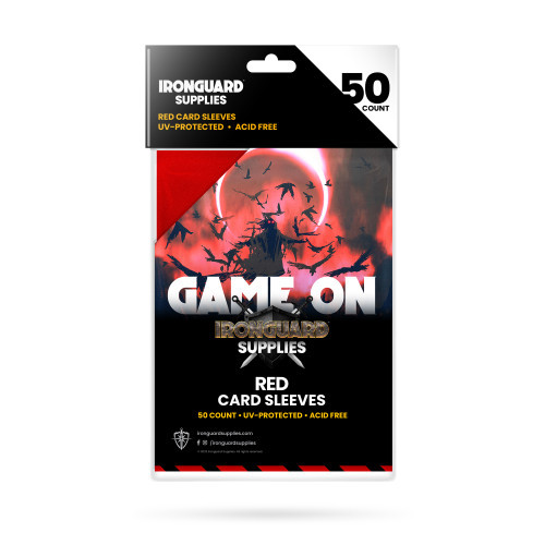 Card Sleeves: Ironguard: Card Sleeves Matte Red (50)