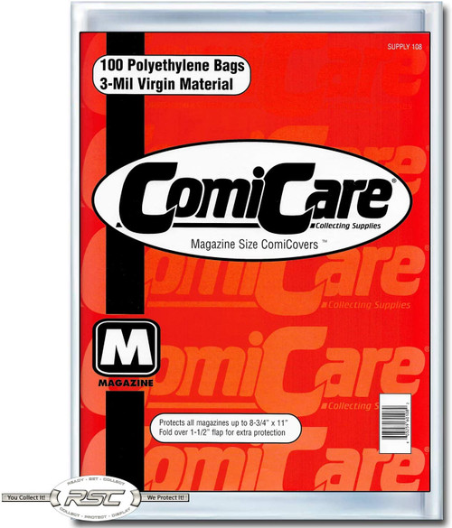 Comicare: Magazine Polyethylene Bags (100)