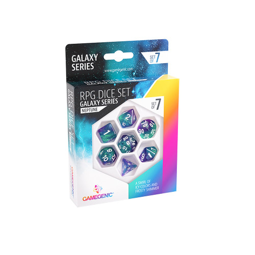 Dice and Gaming Accessories Polyhedral RPG Sets: Galaxy Series: Neptune (7)