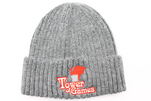 Tower of Games Logo Gray Wool Beanie