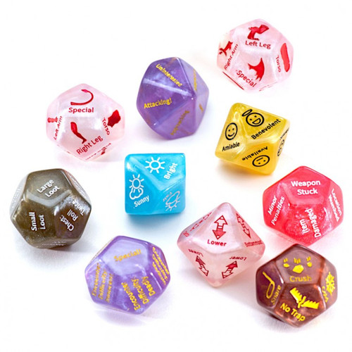 Dice and Gaming Accessories Game-Specific Dice Sets: GM Assist Dice (10)