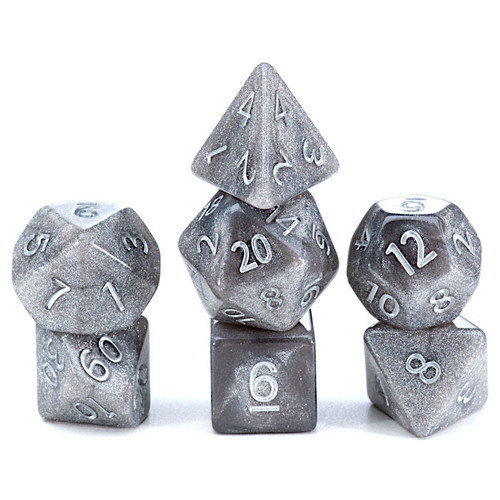 Dice and Gaming Accessories Mercurial Dice: Mercury (7 Polyhedral Dice Set)