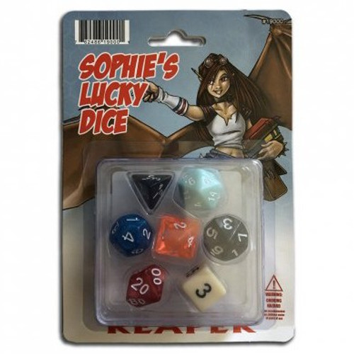 Dice and Gaming Accessories Polyhedral RPG Sets: Red and Orange - Pizza Dungeon Dice: Sophie's Lucky Dice (7)