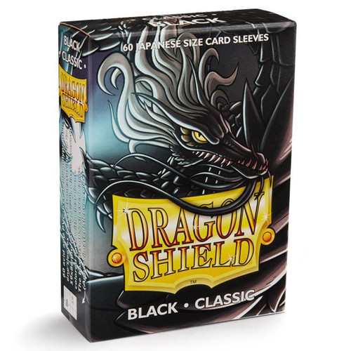 Card Sleeves: Non-Standard Sleeves - Dragon Shields Japanese: (60) Classic Black