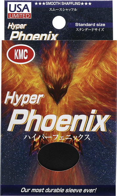 Card Sleeves: Sleeves: Full Size Hyper Phoenix Matte Black (100)