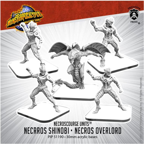 Monpoc: Necros Shinobi & Necros Overlord Necroscourge Unit (Metal)