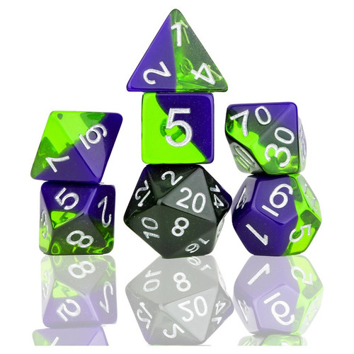 Dice and Gaming Accessories Polyhedral RPG Sets: RPG Dice Set: Sea Glass (7)