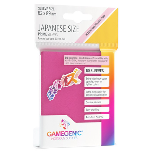 Card Sleeves: Prime Japanese Pink (60)