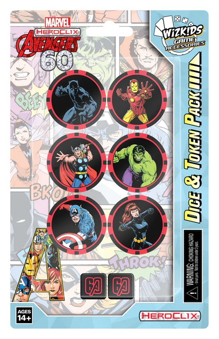 HeroClix: Marvel: Avengers 60th Anniversary Dice & Token Pack