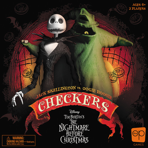 Board Games: Checkers: Tim Burtons The Nightmare Before Christmas