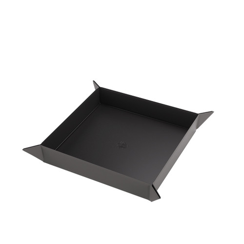 Dice and Gaming Accessories Dice Towers and Trays: Black/Gray Square Magnetic Dice Tray