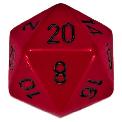 Dice and Gaming Accessories Polyhedral RPG Sets: d20Single34mmOP RDbk