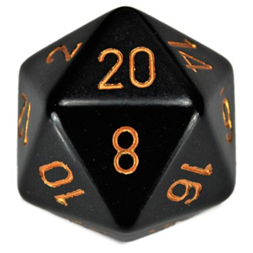 Dice and Gaming Accessories Polyhedral RPG Sets: d20Single34mmOP BKgd