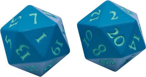 Dice and Gaming Accessories Polyhedral RPG Sets: Metal and Metallic - Vivid Heavy Metal Dice: Teal (2d20)