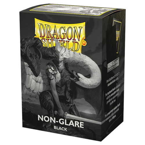 Card Sleeves: Dragon Shields: (100) Matte Black Non-Glare