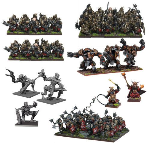 Kings of War: Abyssal Dwarf Mega Army (69) (Mantic Essentials)