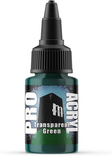 Paint: Pro Acryl: Transparent Green (22ml)