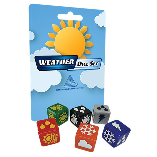 Dice and Gaming Accessories D6 Sets: Weather Dice (6D6)