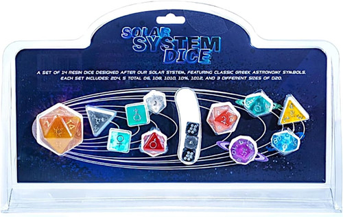 Dice and Gaming Accessories Polyhedral RPG Sets: Solar System Dice Set (14pc)