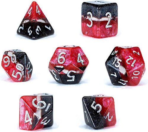 Dice and Gaming Accessories Polyhedral RPG Sets: Mighty Tiny Dice: Lava Rocks (7) 
