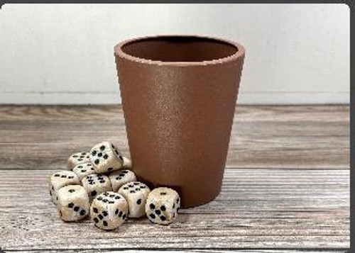 Dice and Gaming Accessories Other Gaming Accessories: Flexible Dice Cup - Brown