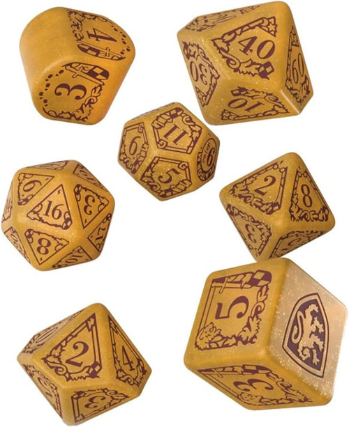 Dice and Gaming Accessories Q-Workshop: Harry Potter Dice: Gryffindor Gold Set