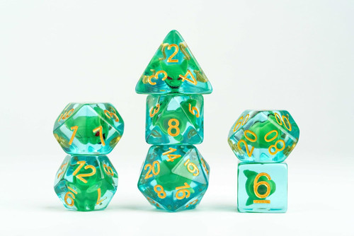Dice and Gaming Accessories Polyhedral RPG Sets: Stuff-Inside - Goblin Inclusion Dice Set (7)