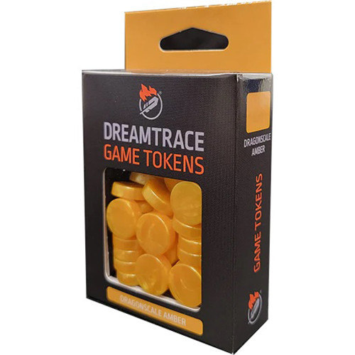 Dice and Gaming Accessories Other Gaming Accessories: DreamTrace Gaming Tokens: Dragonscale Amber