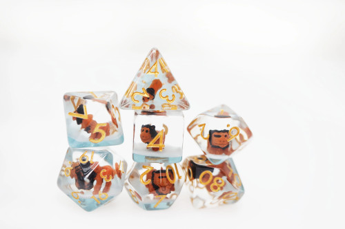 Dice and Gaming Accessories Polyhedral RPG Sets: Stuff-Inside - Ferocious Feline (7)