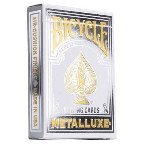 Card Games: Bicycle: Metalluxe Silver Playing Cards